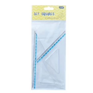 Vonalzókészlet, háromszög 13 cm és 18cm, ( 45°/60° ) 2 db/bliszter Educa