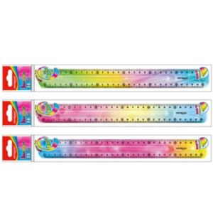 Vonalzó 30 cm, flexibilis Keyroad Flex Draw színátmenetes