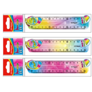 Vonalzó 15 cm, flexibilis Keyroad Flex Draw színátmenetes