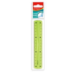 Vonalzó 15 cm, flexibilis Keyroad vegyes színek