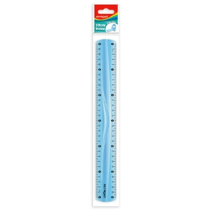 Vonalzó 30 cm, flexibilis Keyroad vegyes színek