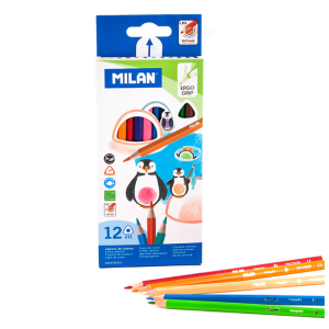 Milan színesceruza 12 db-os, háromszög