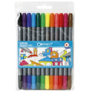 Rostirón, filctoll készlet, Connect DUO kétvégű 12 klf. Szín