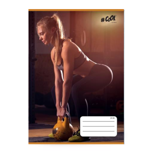 Füzet, tűzött, A5, vonalas, 32 lap, 4-8. osztály, COOL BY VICTORIA, "Fitness life", "21-32