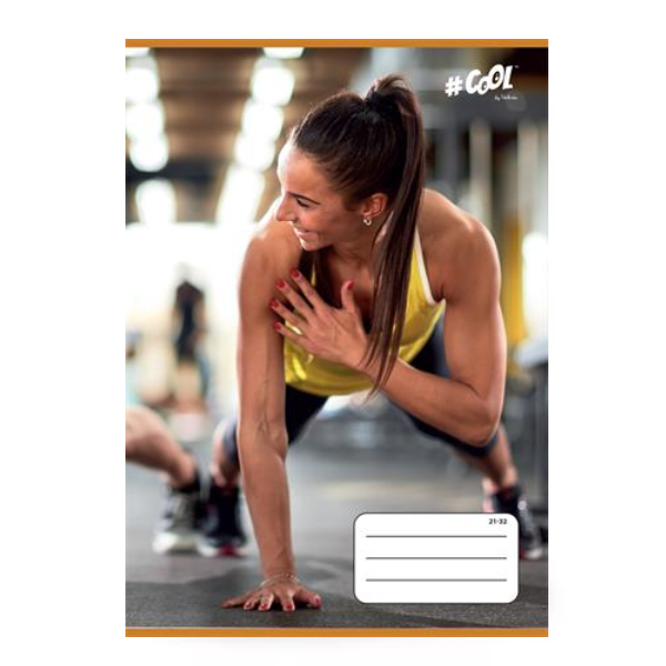 Füzet, tűzött, A5, vonalas, 32 lap, 4-8. osztály, COOL BY VICTORIA, "Fitness life", "21-32 - Image 2