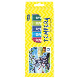 Tempera 10x7,5ml, készlet, Educa karton dobozban