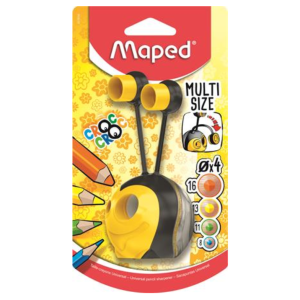 Hegyező, kétlyukú, tartályos, MAPED "Croc Croc", méhecske