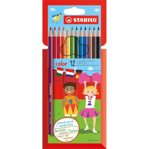 Stabilo színes ceruza - 12 darabos csomag - vegyes színek