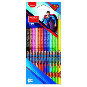 Színes Ceruza 12 db-os háromszögletű Maped Superman