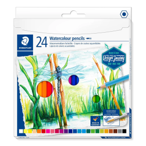 Design Journey akvarell zsírkréta, hatszögletű, 24 szín Staedtler