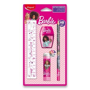 Maped Barbie készlet - 4db iskolai felszerelés