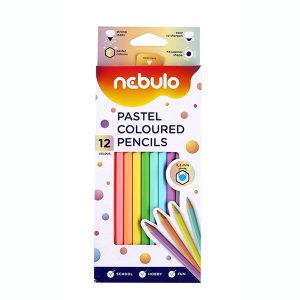 Nenulo színesceruza 12db hatszögletű pasztel