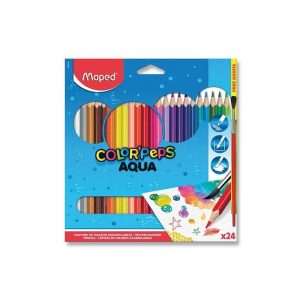 Maped Aqua zsírkréták 24 szín + ecset